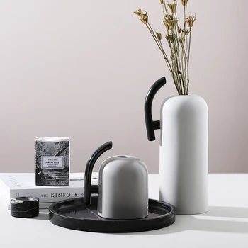 Nordic Style Handle Creative Ceramic Handle Vase Small Caliber Individual Ceramic Decoration Flower Tabletop Vases
Nordic Style Handle Creative Ceramic Handle Vase Small Caliber Individual Ceramic Decoration Flower Tabletop Vases