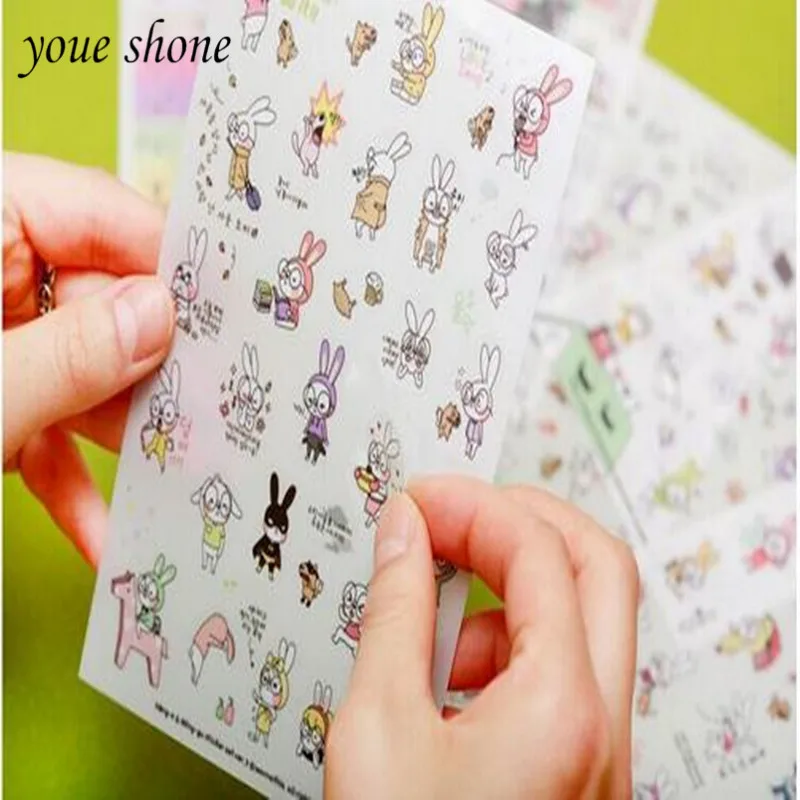 6sheet /sets 6different styles of cute cartoon big glasses rabbit stickers DIY album mobile phone diary decoration
6sheet /sets 6different styles of cute cartoon big glasses rabbit stickers DIY album mobile phone diary decoration
