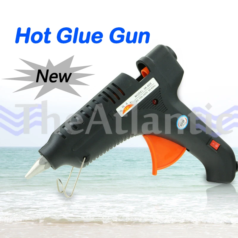 100W Hot Melt Glue Gun for Wood Art DIY Kids Craft with 12PCS Glue Sticks Kit UK 