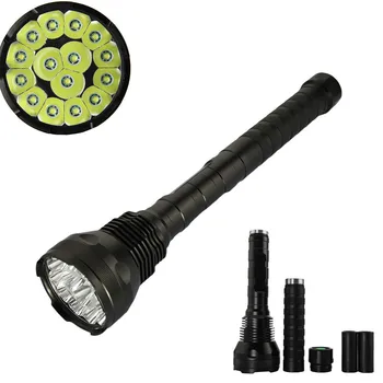 

Hot Sale 18000 Lumen 15x XM-L T6 LED Flashlight Self Defense Torch Light Led Flashlight for Tactical Flashlight 18650 Linterna