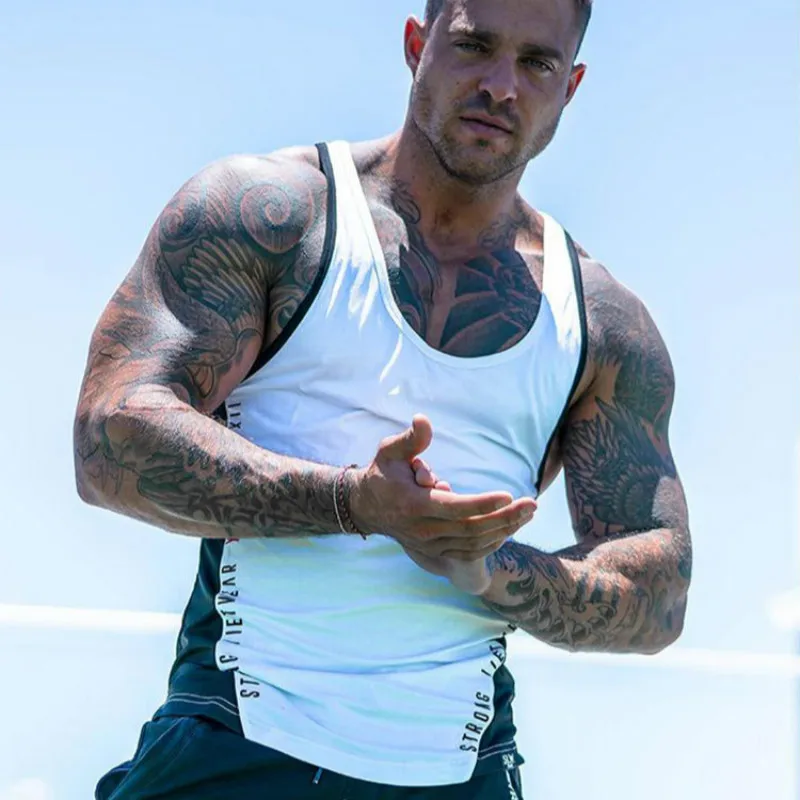 Gyms New Fashion Tank Top Men Stringer Singlet Fitness Workout Tops Clothing Male Slim Fit Sleeveless Muscle Shirt
Gyms New Fashion Tank Top Men Stringer Singlet Fitness Workout Tops Clothing Male Slim Fit Sleeveless Muscle Shirt