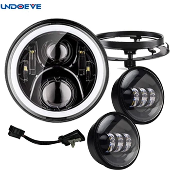 7" Inch LED Headlight Motorcycle with 4.5 inch Passing fog lights with 7" Adapter bracket Ring for Road King Road Glide Street
7" Inch LED Headlight Motorcycle with 4.5 inch Passing fog lights with 7" Adapter bracket Ring for Road King Road Glide Street