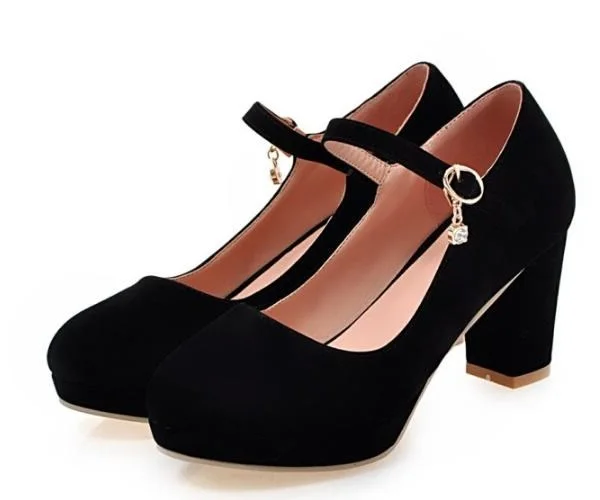Chaussure Femme Platform Wedding Chunky High Heels Zapatos Mujer Candy Shoes Woman Ladies Belt Buckle Women Pumps G61511
Chaussure Femme Platform Wedding Chunky High Heels Zapatos Mujer Candy Shoes Woman Ladies Belt Buckle Women Pumps G61511