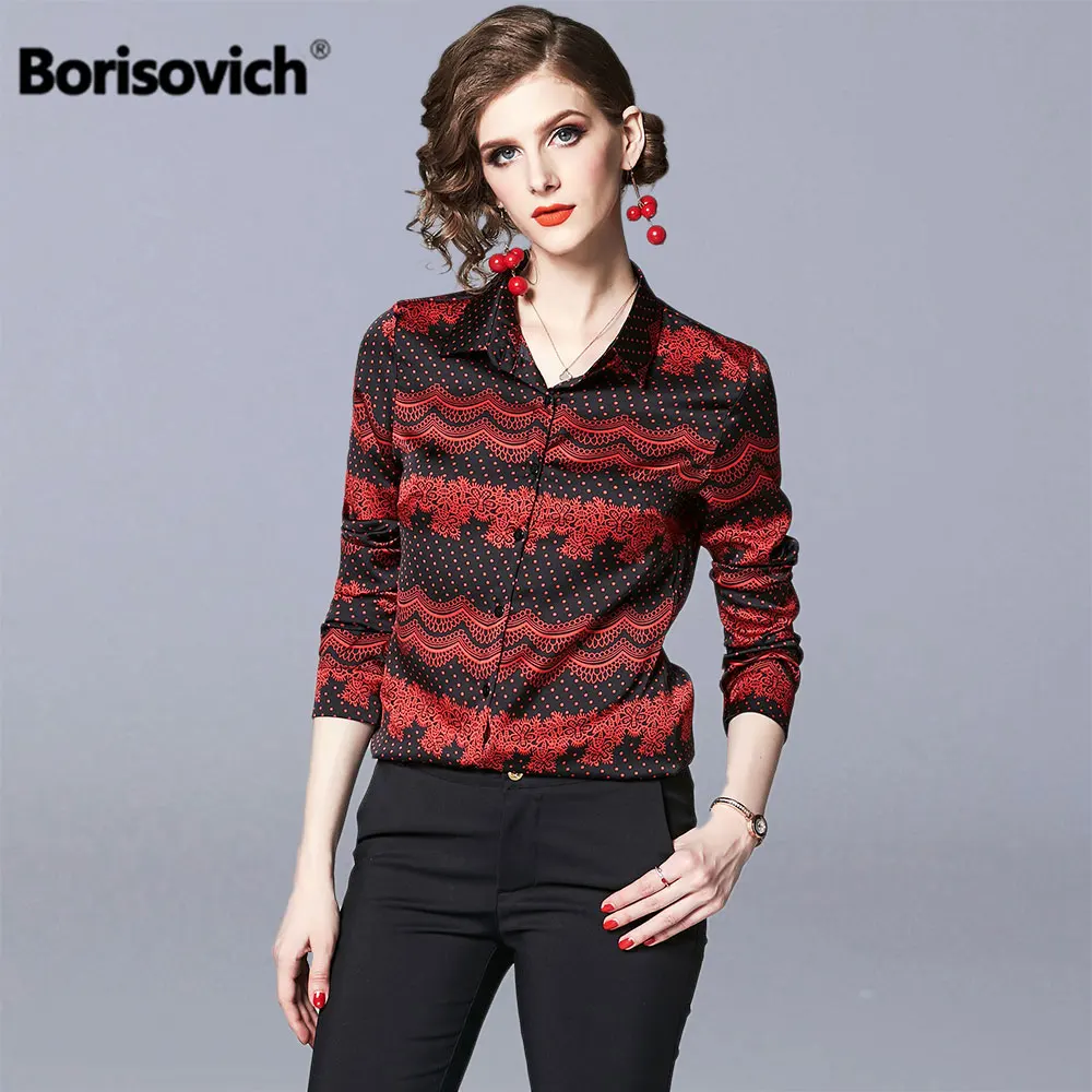 Borisovich Women Casual Blouses Shirts New Brand 2019 Fashion Turn-down Collar Vintage Print Office Lady Elegant Shirt N1170
Borisovich Women Casual Blouses Shirts New Brand 2019 Fashion Turn-down Collar Vintage Print Office Lady Elegant Shirt N1170