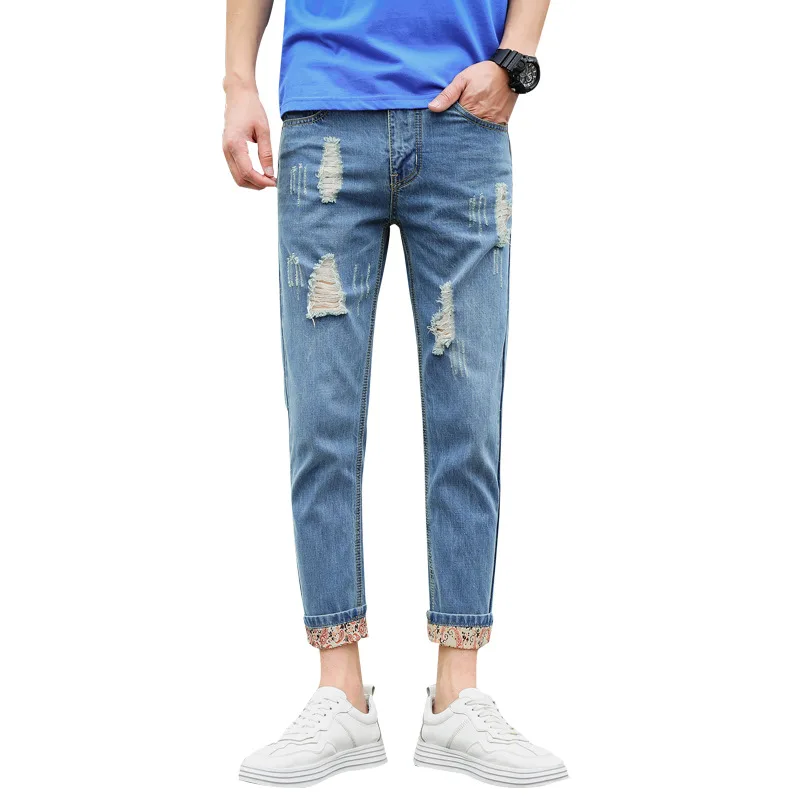 Streetwear Fashion Men's Jeans Vintage Loose Destroyed Ripped Hole Pants 2019 Spring Summer Hip Hop Ankle Length Jeans for Men
Streetwear Fashion Men's Jeans Vintage Loose Destroyed Ripped Hole Pants 2019 Spring Summer Hip Hop Ankle Length Jeans for Men