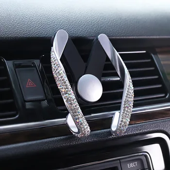 Universal Car Phone Air Vent Mount Clip Holder with Bing Crystal Rhinestone Car Styling
Universal Car Phone Air Vent Mount Clip Holder with Bing Crystal Rhinestone Car Styling