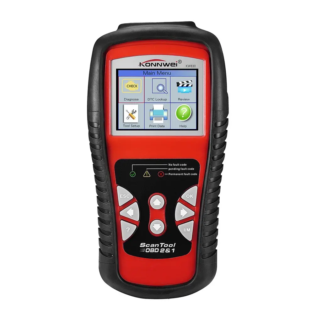 KW830 OBD2 Car Troubleshooting Scanner Vehicle Fault Diagnostic Tester 12V Auto Detecting Scanner
KW830 OBD2 Car Troubleshooting Scanner Vehicle Fault Diagnostic Tester 12V Auto Detecting Scanner