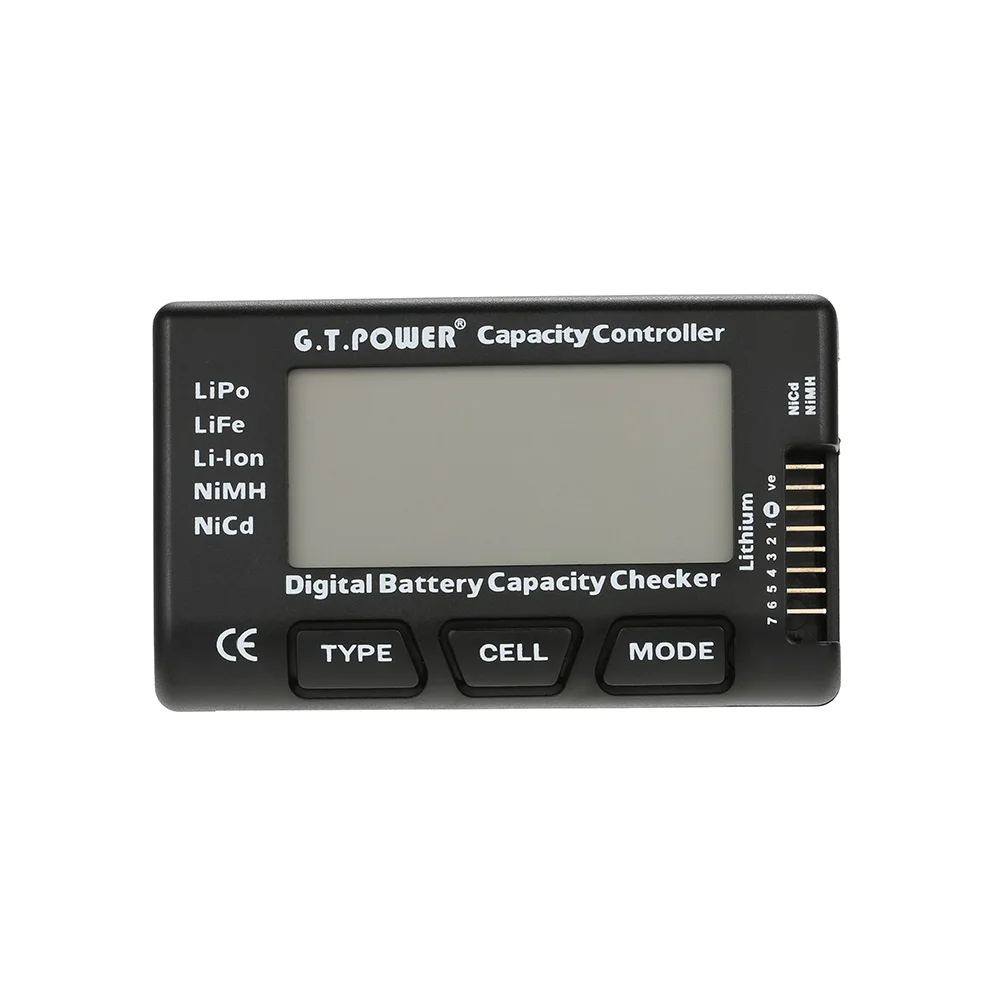 G.T.POWER Battery Capacity Controller Digital Battery Capacity Checker for 2-7S LiPo/Li-ion/Li-Mn/Li-Fe/NiCd Battery
G.T.POWER Battery Capacity Controller Digital Battery Capacity Checker for 2-7S LiPo/Li-ion/Li-Mn/Li-Fe/NiCd Battery