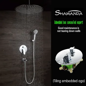 Real Free Shipping Two Functions Embedded Box Mixer Valve Round Various Ceiling Shower Head Shower Set with Spout Hand Shower
Real Free Shipping Two Functions Embedded Box Mixer Valve Round Various Ceiling Shower Head Shower Set with Spout Hand Shower