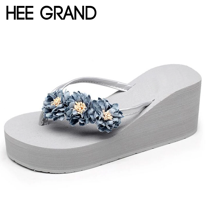 HEE GRAND/2018 г. женские модные шлепанцы на платформе повседневные летние пляжные XWT1182