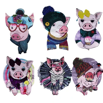 Large Clothes Printed Pig Sequins Heart Glasses Patches for Fashion T-shirt Jacket Decorated Sewing Accessories 10pieces
Large Clothes Printed Pig Sequins Heart Glasses Patches for Fashion T-shirt Jacket Decorated Sewing Accessories 10pieces
