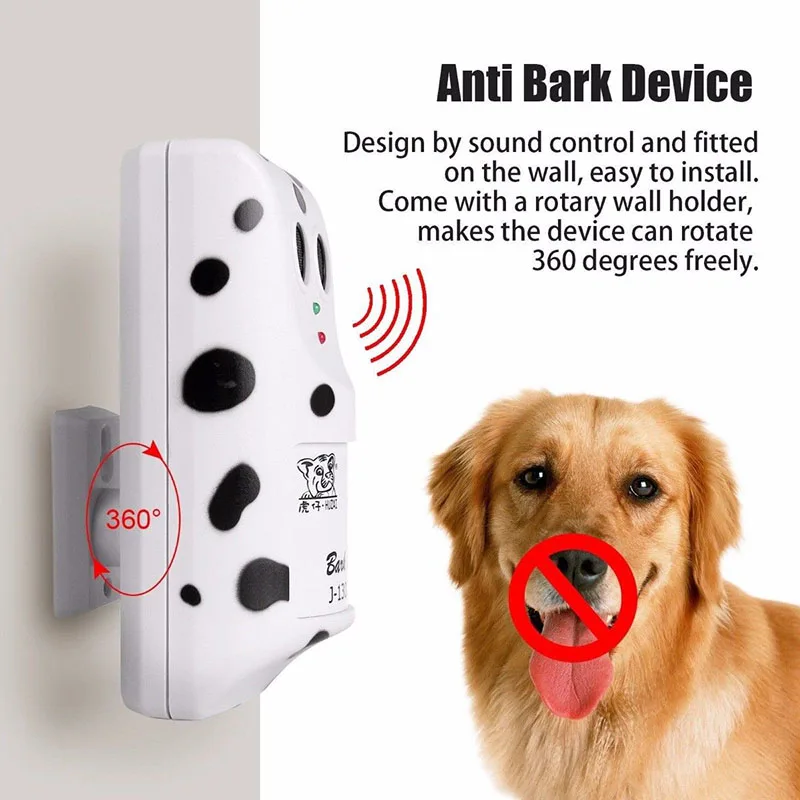 

Ultrasonic Stop Control Dog Anti Barking No Bark Silencer Hanger Training Device E2S