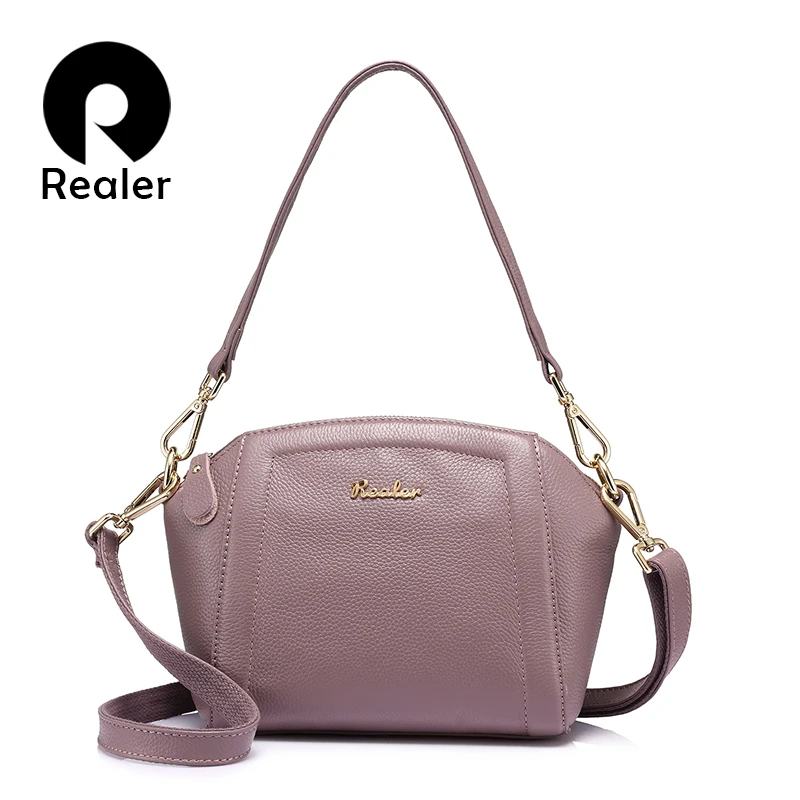 REALER brand fashion retro women shoulder bag genuine leather handbag high quality female leisure zipper tote bag Light
REALER brand fashion retro women shoulder bag genuine leather handbag high quality female leisure zipper tote bag Light