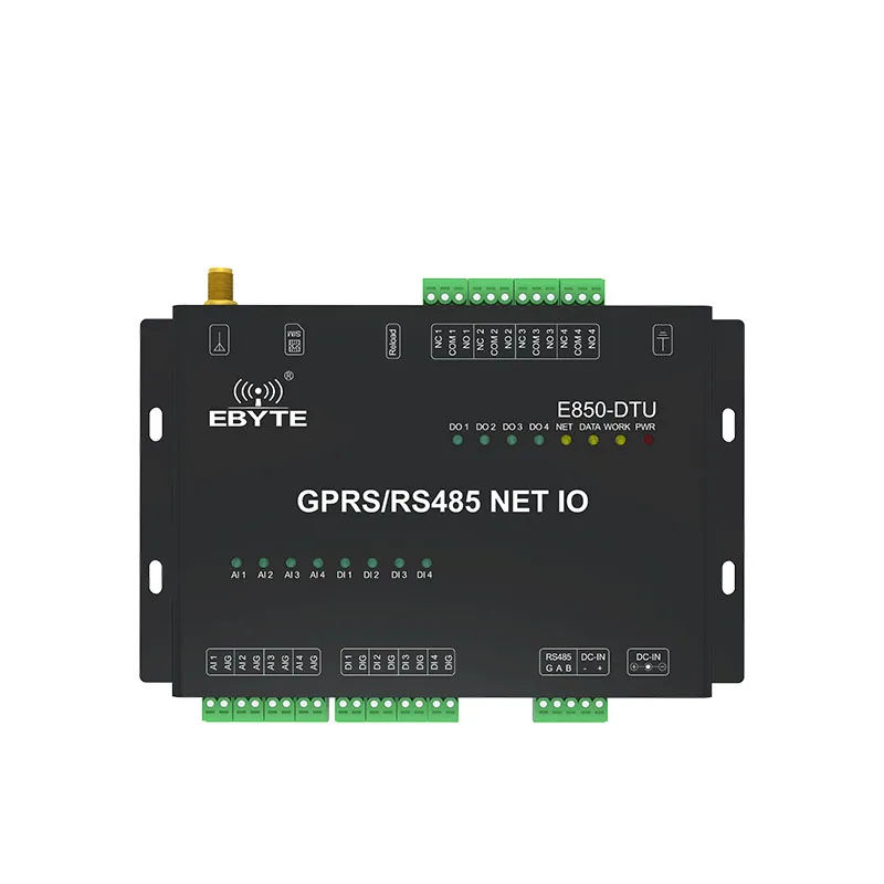 E850-DTU(4440-GPRS) 4G DTU module IoT transparent transmission module compatible with GPRS/3G wireless communication
E850-DTU(4440-GPRS) 4G DTU module IoT transparent transmission module compatible with GPRS/3G wireless communication