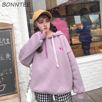 Hoodies Embroidery Plus Velvet Thicker Korean Style Women Trendy Hooded Sweatshirts Womens Long Sleeve Pullover Sweet Students
Hoodies Embroidery Plus Velvet Thicker Korean Style Women Trendy Hooded Sweatshirts Womens Long Sleeve Pullover Sweet Students