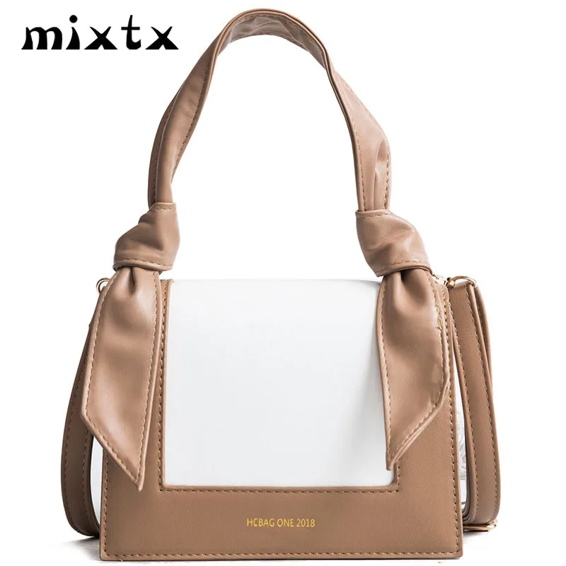 Mixtx 2019 Autumn New Women Panelled Handbag Patchwork High Quality Crossbody Sweet Lady Bow Tote Luxury Messenger Shoulder Bag
Mixtx 2019 Autumn New Women Panelled Handbag Patchwork High Quality Crossbody Sweet Lady Bow Tote Luxury Messenger Shoulder Bag