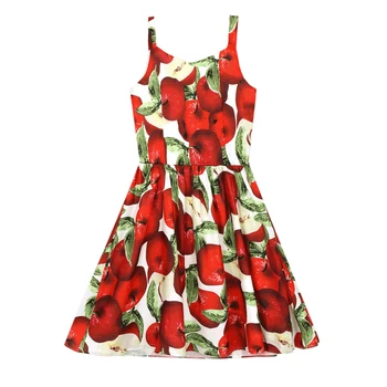 Customized Women's Sleeveless Red Apple Print Harness Dress Elegant Slim Short A-Line Casual Dresses Mini Vestidos
Customized Women's Sleeveless Red Apple Print Harness Dress Elegant Slim Short A-Line Casual Dresses Mini Vestidos
