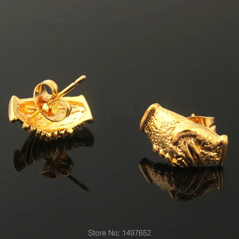Gold Earrings / Gold Color Fashion Jewelry Shake hands Shape Stud Earrings For Women Free Shipping
Gold Earrings / Gold Color Fashion Jewelry Shake hands Shape Stud Earrings For Women Free Shipping