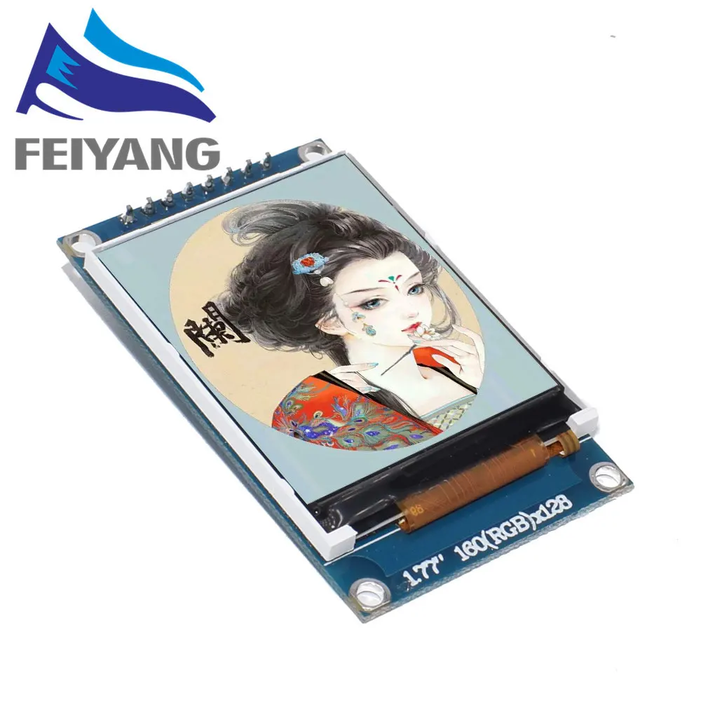 10PCS 1.77 inch TFT LCD screen 128*160 1.77 TFTSPI TFT color screen module serial port module
10PCS 1.77 inch TFT LCD screen 128*160 1.77 TFTSPI TFT color screen module serial port module