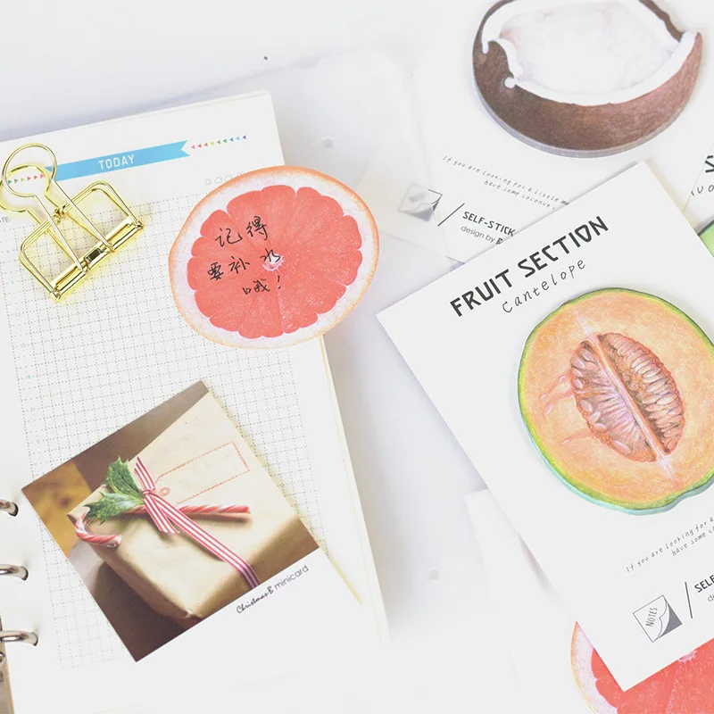 4 pcs/Lot Fruit sticky note 30 sheet memo paper Adhesive post Cantelope Avocado Coconut Stationery Office School supplies F418
4 pcs/Lot Fruit sticky note 30 sheet memo paper Adhesive post Cantelope Avocado Coconut Stationery Office School supplies F418