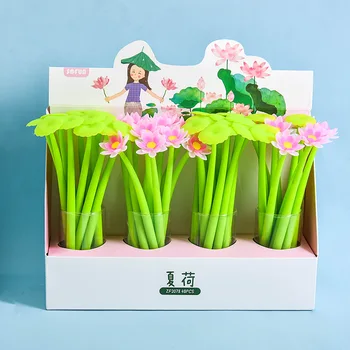 48pcs/lot Creative stationery Korean gel pen lotus full silicone plant flower water pen office school supplies writing sign pen
48pcs/lot Creative stationery Korean gel pen lotus full silicone plant flower water pen office school supplies writing sign pen