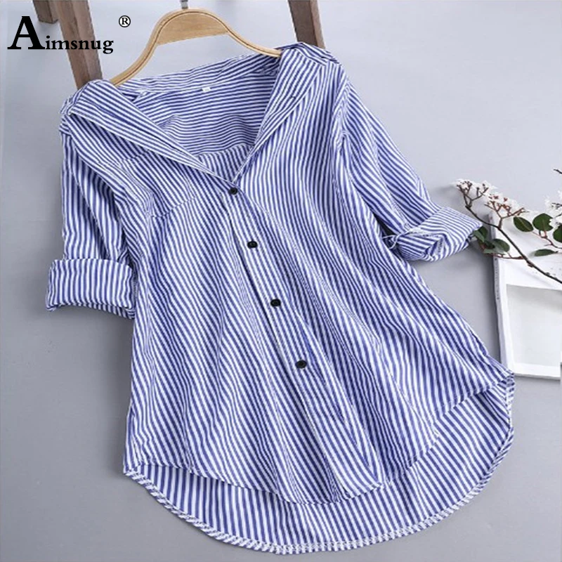 Plus size S-5xl Loose Single-breasted Striped Office Lady Long Sleeve Turn Down Female Blouse Work Clothes New 2019 Women shirts
Plus size S-5xl Loose Single-breasted Striped Office Lady Long Sleeve Turn Down Female Blouse Work Clothes New 2019 Women shirts