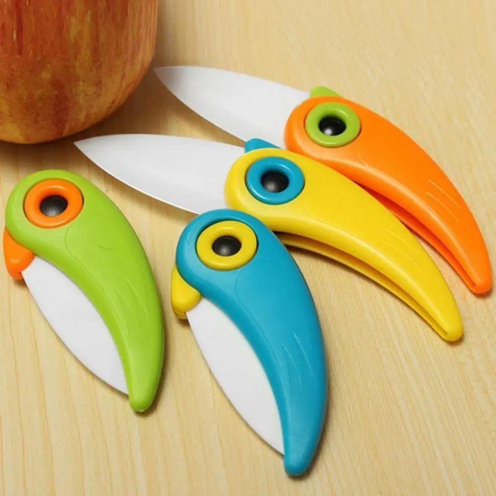 Mini Bird Ceramic Knife Gift Knife Pocket Ceramic Folding Knives Kitchen Fruit Paring Knife With Colourful ABS Handle
Mini Bird Ceramic Knife Gift Knife Pocket Ceramic Folding Knives Kitchen Fruit Paring Knife With Colourful ABS Handle