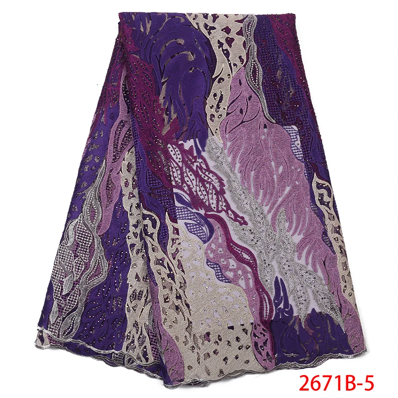 African Lace Fabric 2019 Latest French Lace Fabric High Quality Tulle Embroidery Nigerian Cotton Laces with Stones KS2671B-5
African Lace Fabric 2019 Latest French Lace Fabric High Quality Tulle Embroidery Nigerian Cotton Laces with Stones KS2671B-5