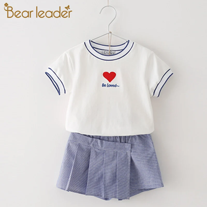 Bear Leader Girls Clothing Colleage Style Love Pattern Sleeve Top With Shorts Dress Set Child Kid Set
Bear Leader Girls Clothing Colleage Style Love Pattern Sleeve Top With Shorts Dress Set Child Kid Set