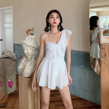 Swiming Suit Women One Piece Swimwear 2019 Swimsuits Woman Badpak Plus Size 1 Swimsuit Korean White Skirt New Showing Slender
Swiming Suit Women One Piece Swimwear 2019 Swimsuits Woman Badpak Plus Size 1 Swimsuit Korean White Skirt New Showing Slender