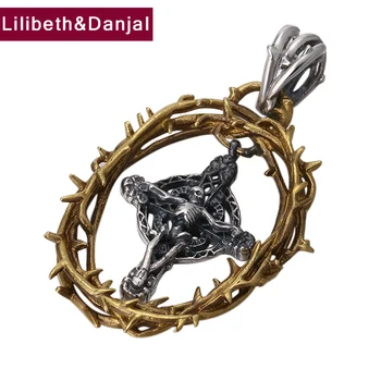 2019 Punk Vintage Creative Cross Skull Jesus Pendant 100% Real 925 Sterling silver Jewelry Men Women Necklace Pendant Jewelry P3
2019 Punk Vintage Creative Cross Skull Jesus Pendant 100% Real 925 Sterling silver Jewelry Men Women Necklace Pendant Jewelry P3