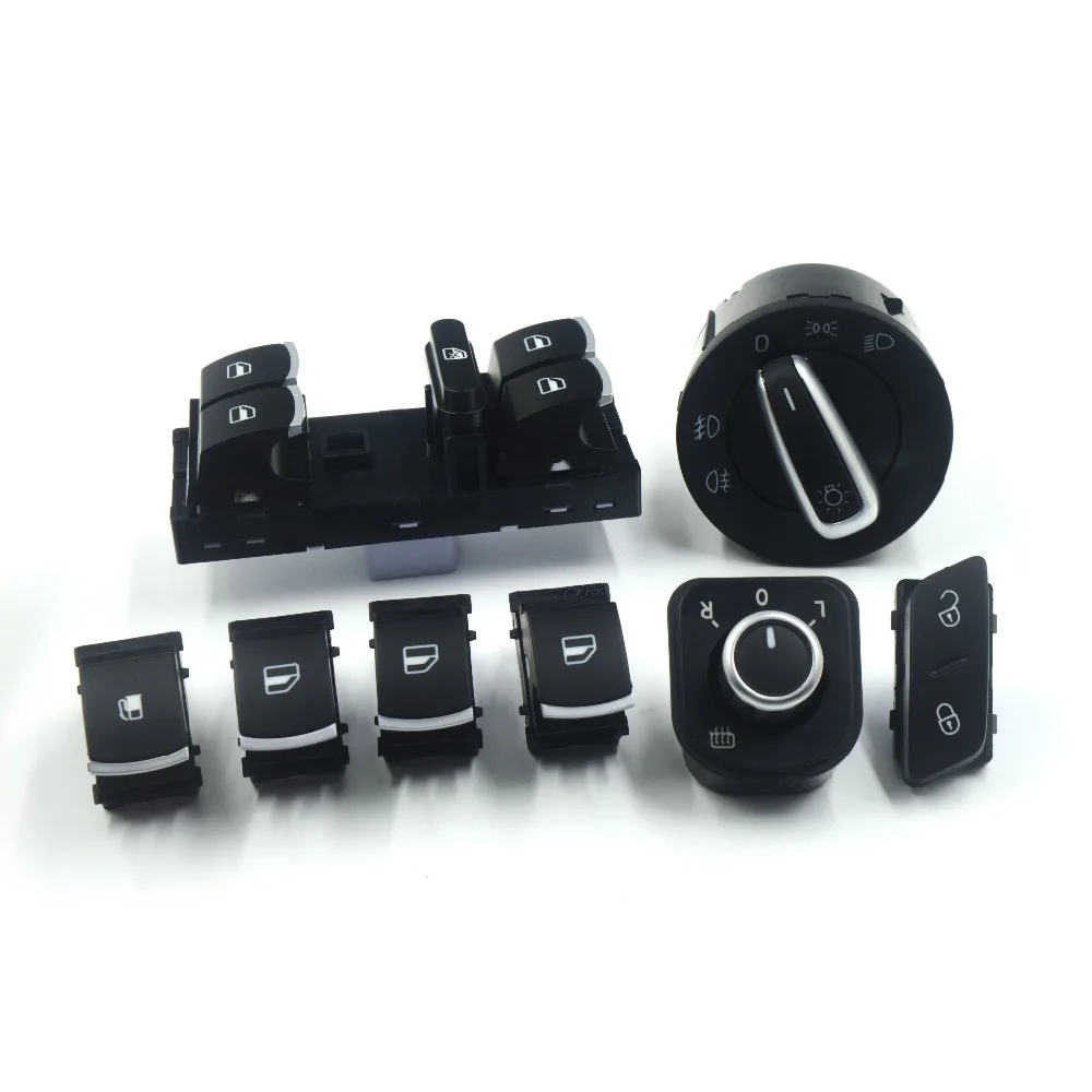 Window headlight mirror fuel tank lock switch Button for VW Jetta Golf MK5 6 Tiguan CC 5ND959565B 5ND941431A 5ND959857 1KD959833
Window headlight mirror fuel tank lock switch Button for VW Jetta Golf MK5 6 Tiguan CC 5ND959565B 5ND941431A 5ND959857 1KD959833