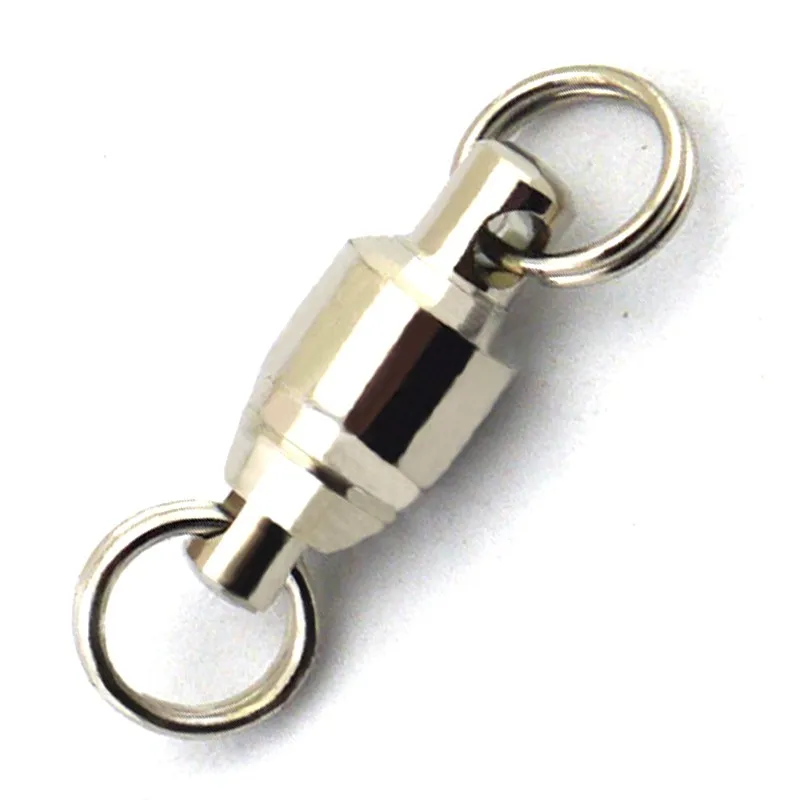 50 pieces/lot Ball Bearing Swivels with split ring fishing swivels pesca acesorios Giratorios Pesca Emerillon Peche
50 pieces/lot Ball Bearing Swivels with split ring fishing swivels pesca acesorios Giratorios Pesca Emerillon Peche