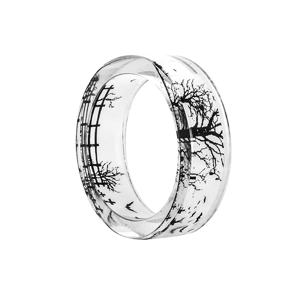 17-21mm Handmade Tree Bat Dark Cemetery Resin Rings Scenery Ring Creative Jewelry Accessories Gift for Friends Family
17-21mm Handmade Tree Bat Dark Cemetery Resin Rings Scenery Ring Creative Jewelry Accessories Gift for Friends Family