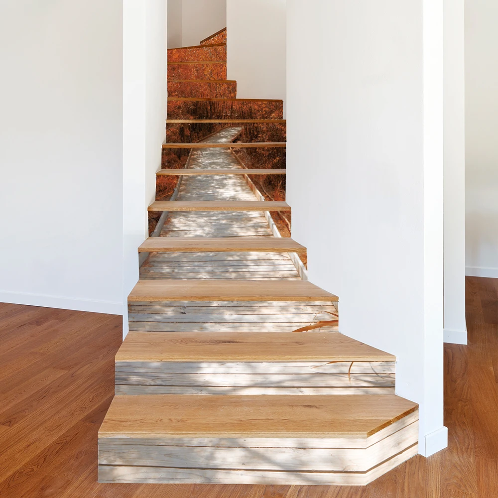 13 Pieces/set Forest Trail Wall Stickers Mural Stair Decal Natural Landscape Creative Corridor Floor Sticker Passageway Covering 
13 Pieces/set Forest Trail Wall Stickers Mural Stair Decal Natural Landscape Creative Corridor Floor Sticker Passageway Covering