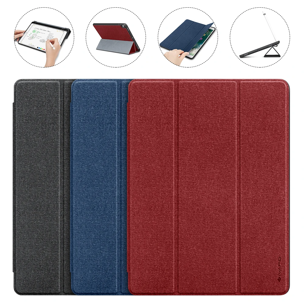 Фото Hot For iPad Pro 10.5 Case PU Leather Slim Smart Cover With Pencil Holder Auto Sleep/Wake up Apple A1701 A1709  Компьютеры и | Tablets  e-Books Case (32818924343)