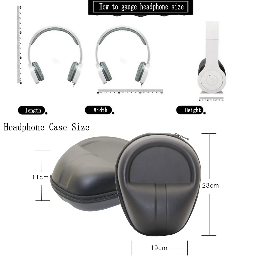 POYATU Earphone Storage Case Bag For V-MODA Crossfade LP Crossfade M-100 M-80 Crossfade LP2 V-80 Wireless Headphone Carrying Box (9)