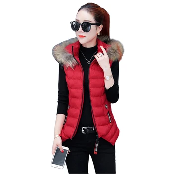 2018 New Winter Vest Women Jacket Coat Down Cotton Casual Hooded Women's Short Fur Vests waistcoat Female Large size YM1195
2018 New Winter Vest Women Jacket Coat Down Cotton Casual Hooded Women's Short Fur Vests waistcoat Female Large size YM1195