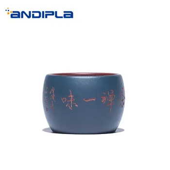 60ml Yixing Purple Clay Teacups Handmade Engraving Zisha Pattern Small Tea Bowl Master Sake Cup Vintage Drinkware Decoration Art
60ml Yixing Purple Clay Teacups Handmade Engraving Zisha Pattern Small Tea Bowl Master Sake Cup Vintage Drinkware Decoration Art