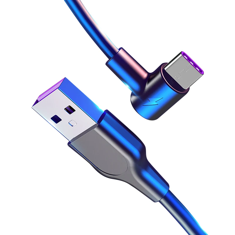 USB Type C Cable Fast Charging 90 Degree usb c cable Type-c data Cord 5A Quick Charge Mobile Phone Cable for Samsung S9 Xiaomi
USB Type C Cable Fast Charging 90 Degree usb c cable Type-c data Cord 5A Quick Charge Mobile Phone Cable for Samsung S9 Xiaomi