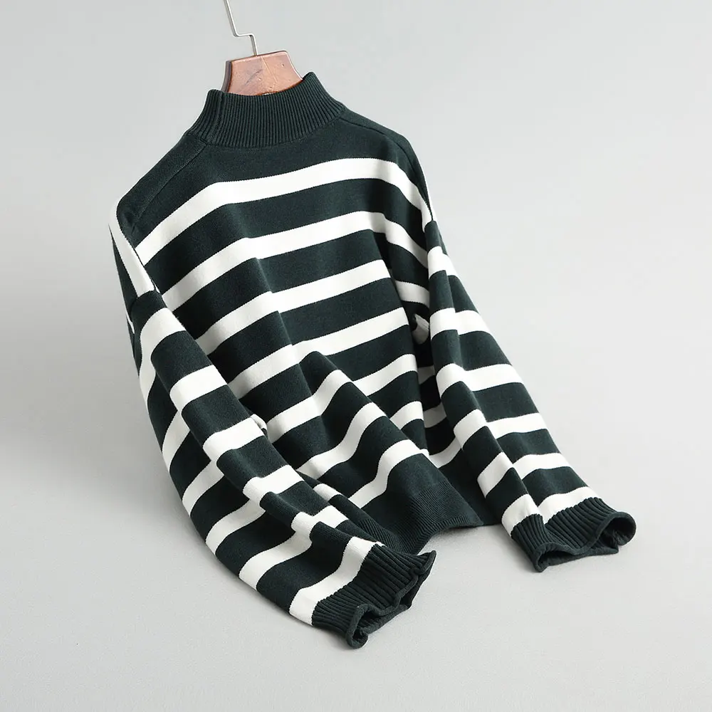 2019 Women Sweater And Pullovers Long Sleeve Turtleneck Striped Women Sweater Autumn Pullovers Sweater Femme Tricot Pull Femme
2019 Women Sweater And Pullovers Long Sleeve Turtleneck Striped Women Sweater Autumn Pullovers Sweater Femme Tricot Pull Femme