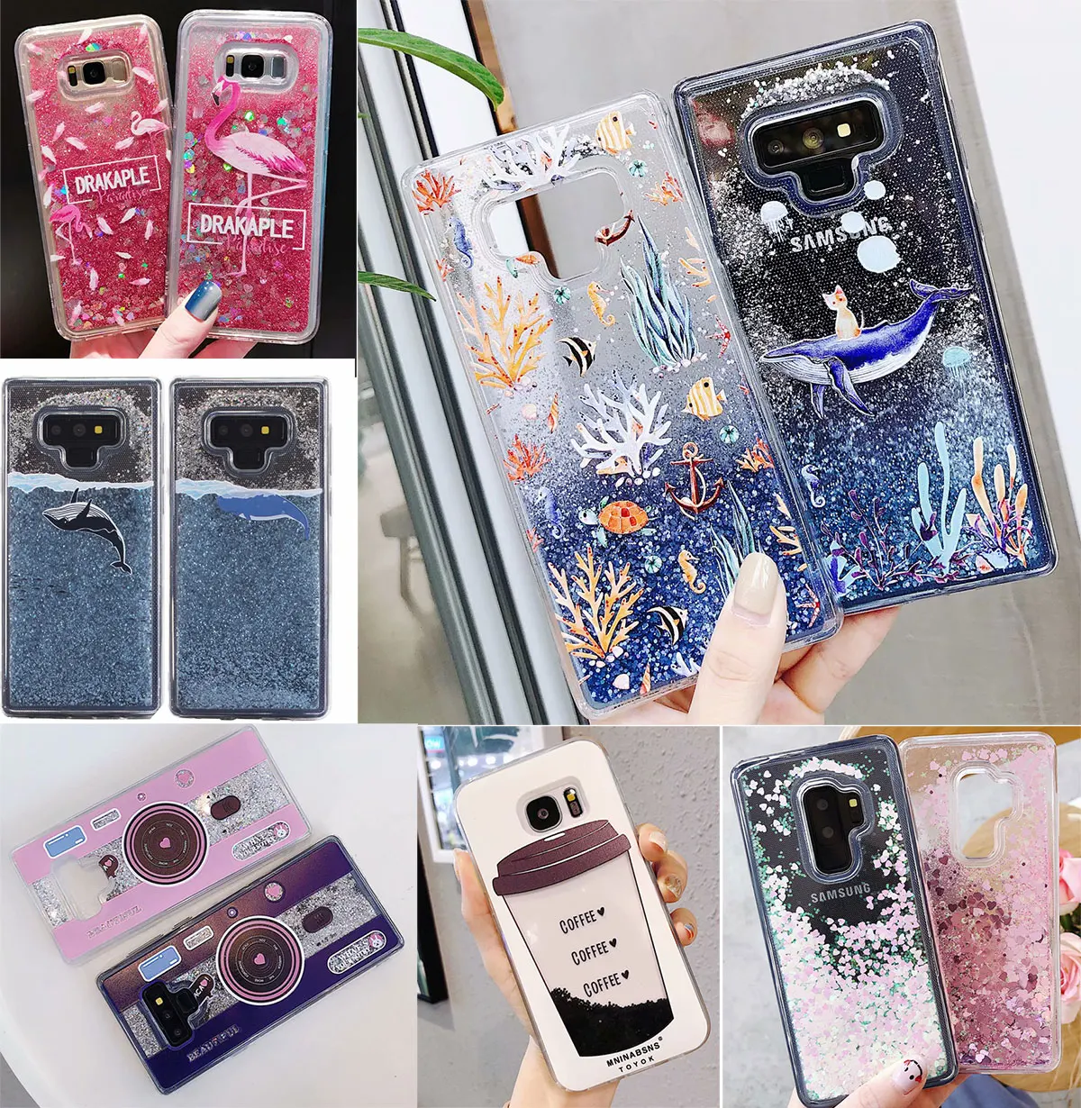 Liquid Water Case Whale Quicksand Silicone Cover for Samsung GALAXY S7 Edge S8 S9Plus J3 J5 J7 A3 A5 A7 2017 Note 8 9 A6 A8 Plus
Liquid Water Case Whale Quicksand Silicone Cover for Samsung GALAXY S7 Edge S8 S9Plus J3 J5 J7 A3 A5 A7 2017 Note 8 9 A6 A8 Plus