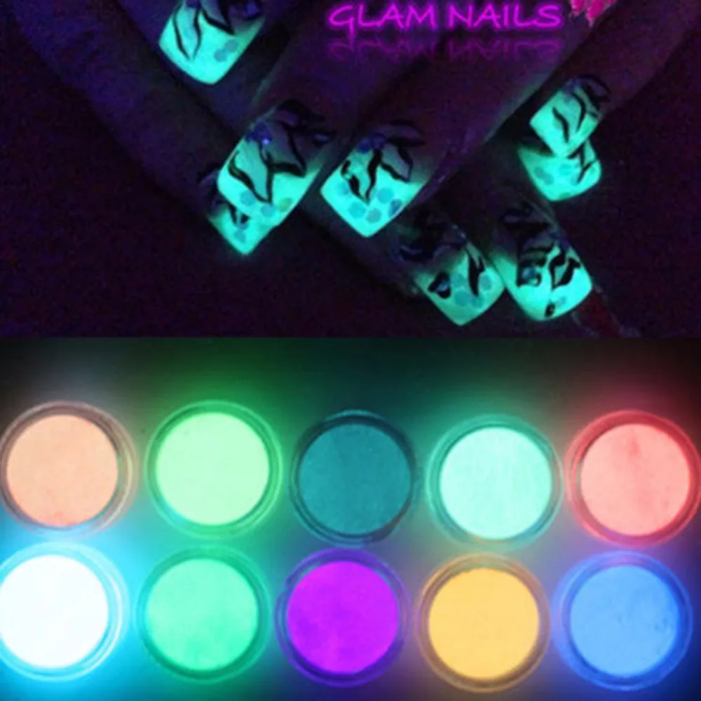 10 colors/set Nail Glitter Glow in the Dark Pigment Nail Dust Fluorescent Powder Effect Luminous Glitter DIY Decoration Tool
10 colors/set Nail Glitter Glow in the Dark Pigment Nail Dust Fluorescent Powder Effect Luminous Glitter DIY Decoration Tool