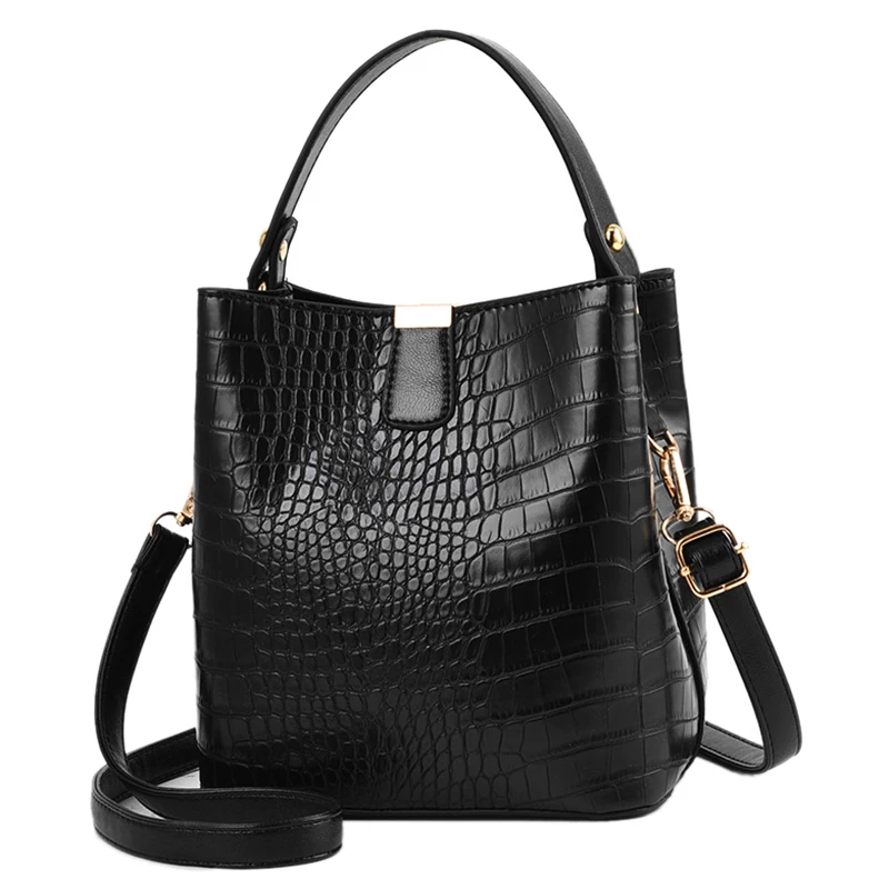 Retro Alligator Bucket Bags Women Crocodile Pattern Handbag Capacity Casual Crocodile Shoulder Messenger Bags Ladies Pu Purse
Retro Alligator Bucket Bags Women Crocodile Pattern Handbag Capacity Casual Crocodile Shoulder Messenger Bags Ladies Pu Purse