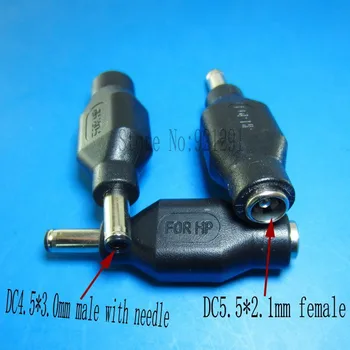 10pcs/lot! DC5.5x2.1mm female to DC4.5x3.0mm male Power Plug Connector Adapter HP Laptop charger connector
10pcs/lot! DC5.5x2.1mm female to DC4.5x3.0mm male Power Plug Connector Adapter HP Laptop charger connector