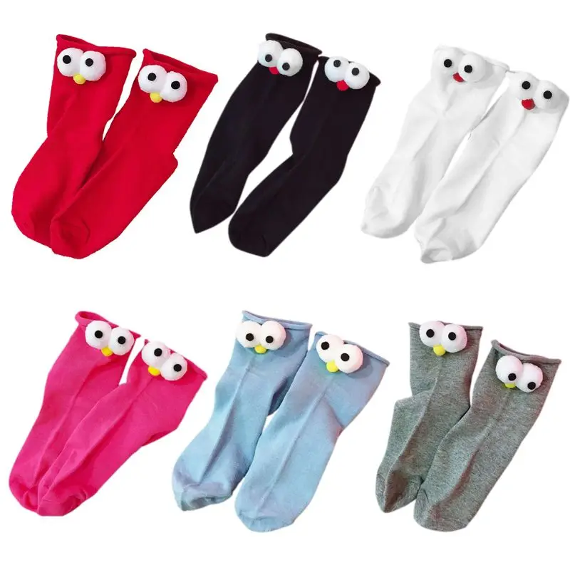 Women Spring Sweet Candy Color Elastic Long Crew Socks Japanese Style Cute 3D Big Pompom Eyes Doll Decor Cotton Tube Hosiery
Women Spring Sweet Candy Color Elastic Long Crew Socks Japanese Style Cute 3D Big Pompom Eyes Doll Decor Cotton Tube Hosiery