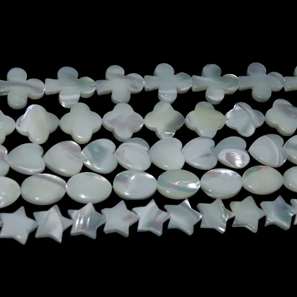 Wholesale Heart-Shaped Clover White Natural Pearl Shell Stone Loose Spacer Beads For Jewelry Making DIY Bracelet Necklace Strand
Wholesale Heart-Shaped Clover White Natural Pearl Shell Stone Loose Spacer Beads For Jewelry Making DIY Bracelet Necklace Strand