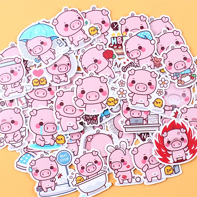 40pcs Creative kawaii Self-made Pink toot pig Stickers/ Beautiful Stickers /Decorative Sticker /DIY Craft Photo Albums
40pcs Creative kawaii Self-made Pink toot pig Stickers/ Beautiful Stickers /Decorative Sticker /DIY Craft Photo Albums