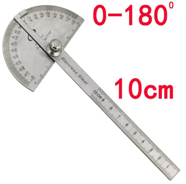 Stainless Steel Protractor Angle Finder Arm Measuring Round Head General Tool Craftsman Rule Ruler Machinist Goniometer Tool
Stainless Steel Protractor Angle Finder Arm Measuring Round Head General Tool Craftsman Rule Ruler Machinist Goniometer Tool