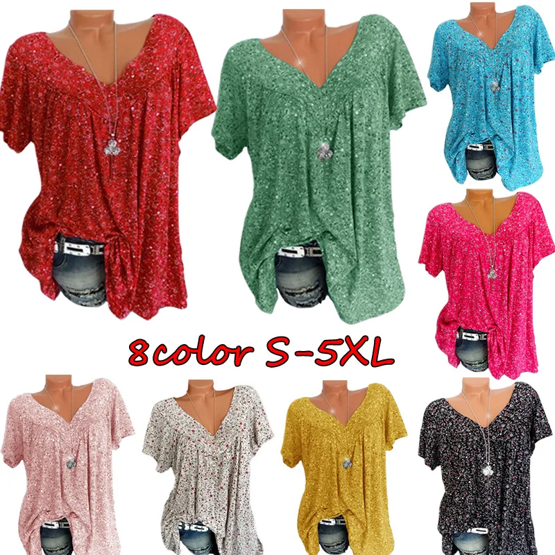 T Shirt Women Xxxxl Oversized Tshirt Floral Plus Size Yellow Pink Red V Neck Short Sleeve Xxxl Xxxxxl 2019 Femme Female Tee
T Shirt Women Xxxxl Oversized Tshirt Floral Plus Size Yellow Pink Red V Neck Short Sleeve Xxxl Xxxxxl 2019 Femme Female Tee